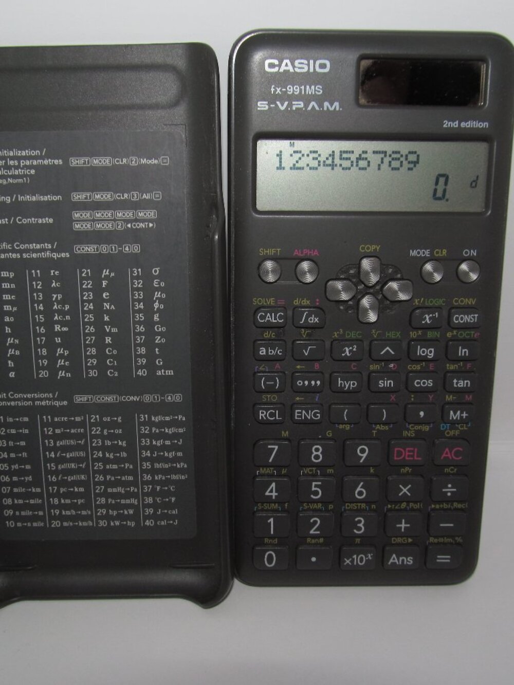 Casio fx-991MS 2nd Edition Scientific Calculator with cover tested working